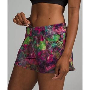 Lululemon | Hotty Hot LR 4" | Vivid Floral Tone Multi/Graphite Grey 6